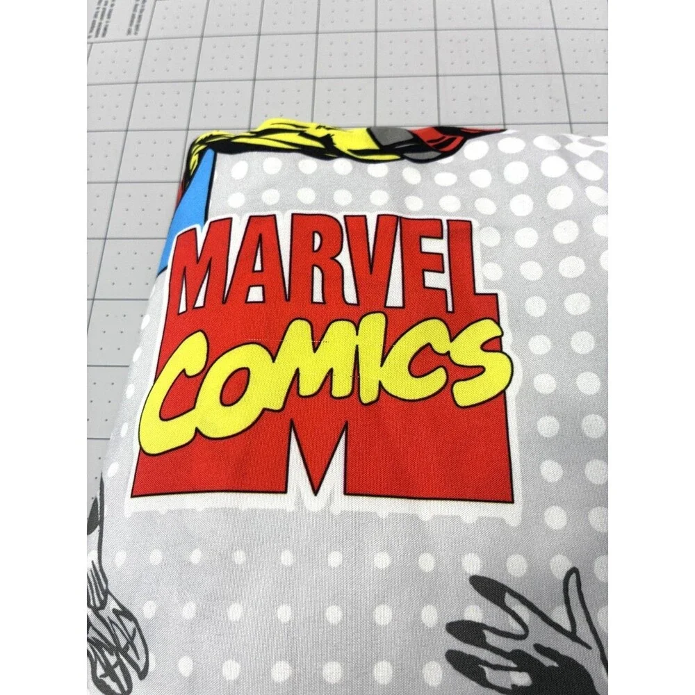MARVEL HEROES Twin Bed Set 1 Fitted 1 Flat Sheet  Avengers, Spiderman, Sku#10
